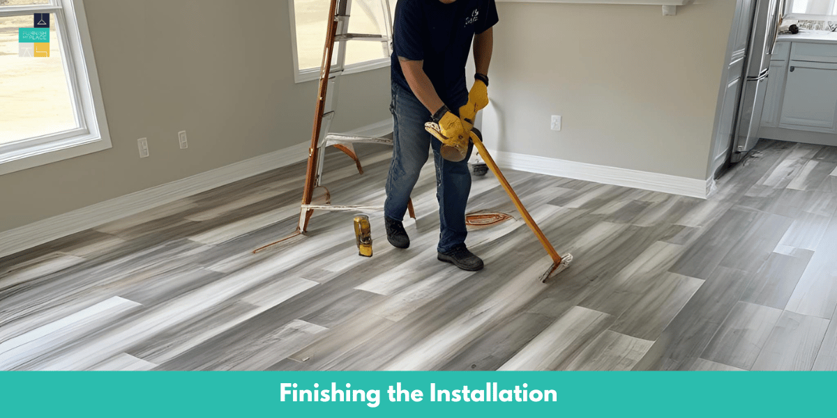 Finishing the Installation Vinyl Plank Flooring