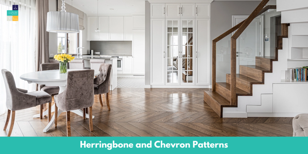 Herringbone and Chevron Patterns vinyl flooring